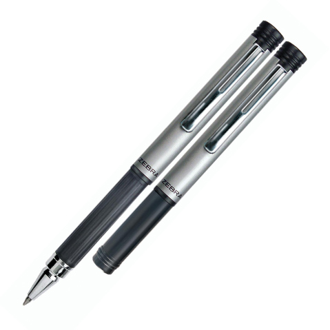 BOLIGRAFO ZEBRA COMPACT COLOR 7906-05 PLATA TINTA NEGRA