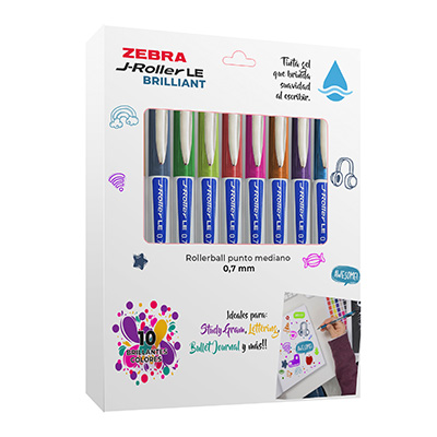 ROLLER JRX-ZEBRA 8076LE LE BRILLANT ESTUCHE CON 10