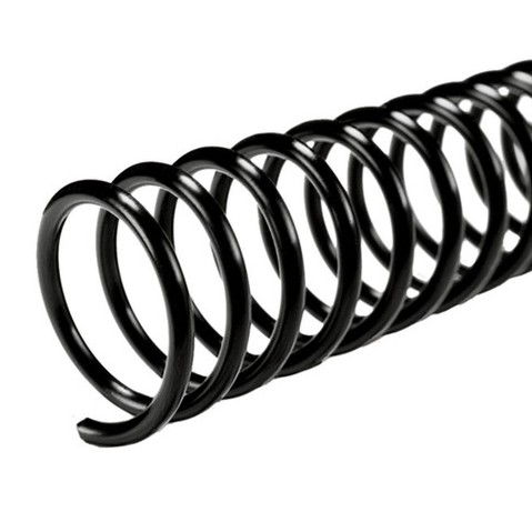 ARILLO ESPIRAL PLASTICO 1/4 PULGADA NEGRO CAPACIDAD 33 HOJAS