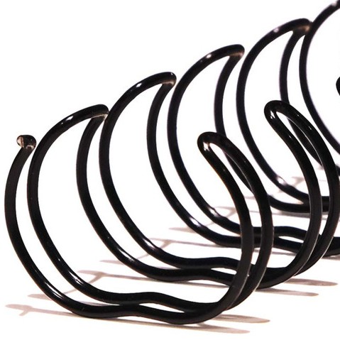 ARILLO METALICO WIRE'O  3/8 PULGADA EM-C06-NE NEGRO CAPACIDAD 75 HOJAS
