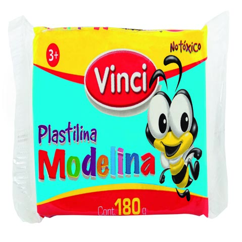 PLASTILINA MODELINA VINCI MARQUETA 180 GRS. #45 AZUL CLARO