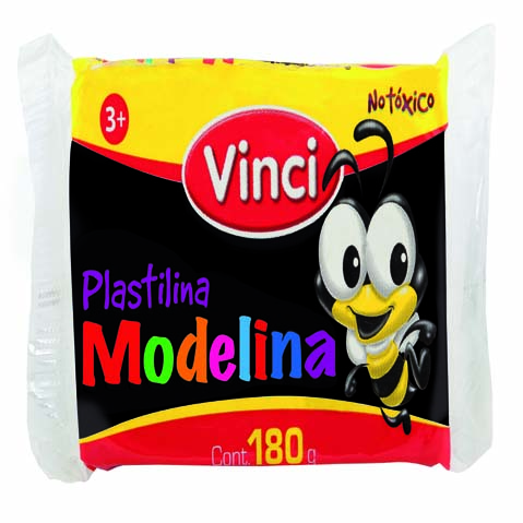 PLASTILINA MODELINA VINCI MARQUETA 180 GRS. #51 NEGRO