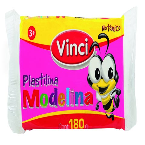 PLASTILINA MODELINA VINCI MARQUETA 180 GRS. #53 ROSA