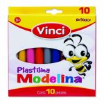 PLASTILINA MODELINA VINCI CAJA C/ 10 BARRAS COLORES SURTIDOS