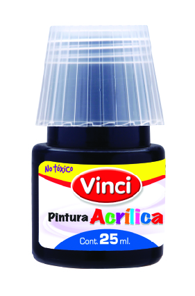 PINTURA ACRILICA VINCI 25ML 080 NEGRO