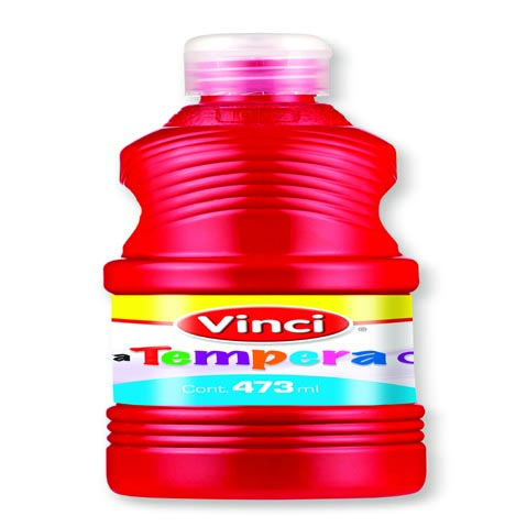 PINTURA TEMPERA VINCI 473 ML. 22639 ROJO