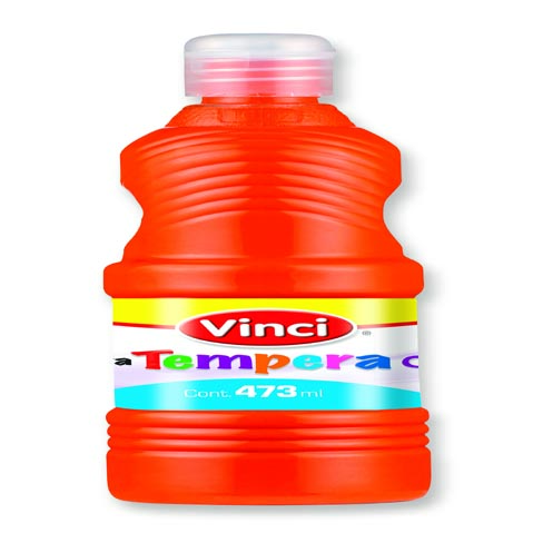 PINTURA TEMPERA VINCI 473 ML. 22640 NARANJA