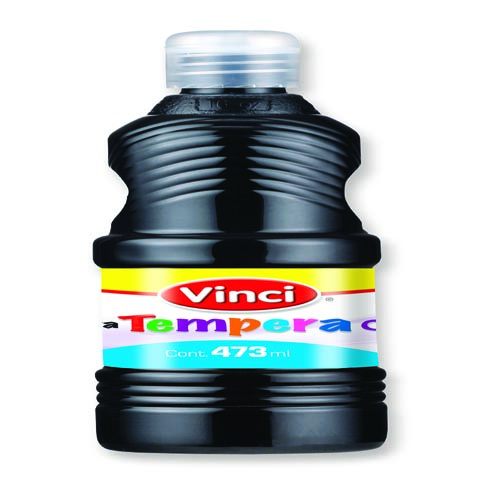 PINTURA TEMPERA VINCI 473 ML. 22646 NEGRO