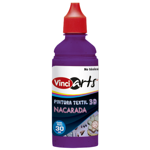 PINTURA TEXTIL VINCI 30 ML. 1033 VIOLETA NACARADO