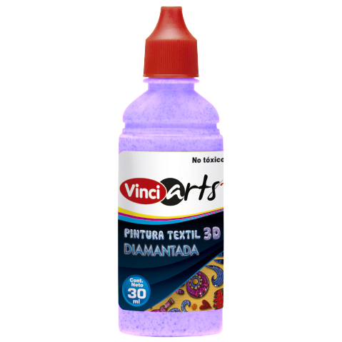 PINTURA TEXTIL VINCI 30 ML. 1042 VIOLETA DIAMANTADO