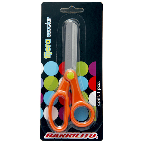 TIJERA ESCOLAR BARRILITO 5 PULGADAS B-60