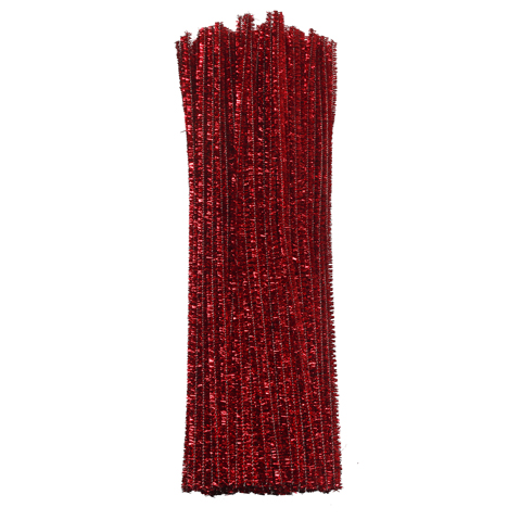 LIMPIAPIPAS METALICO BARRILITO PO21 ROJO BOLSA CON 100