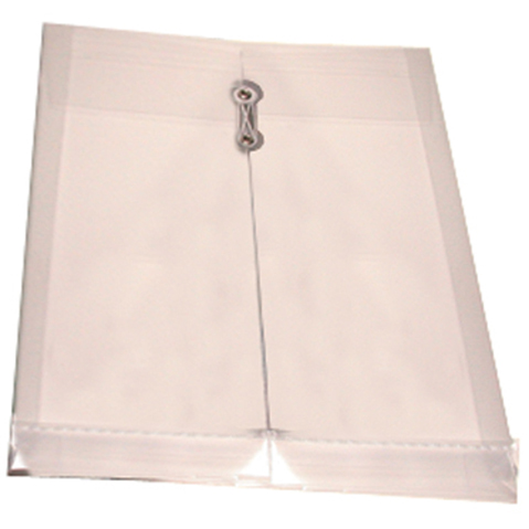 SOBRE PLASTICO CON RONDANA BARRILITOSBO OFICIO VERTICAL TRANSPARENTE