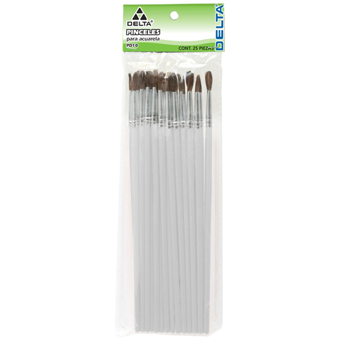 PINCEL PARA ACUARELA DELTA PD9 9 PAQUETE CON 25