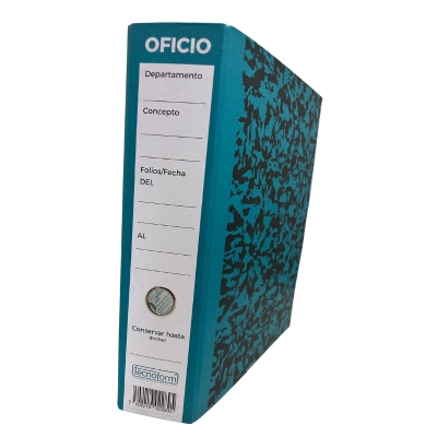 RECOPILADOR TECNOFORM DEEP BLUE OFICIO AZUL AQUA