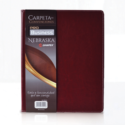 CARPETA DE CONVENCIONES NEBRASKA NEB1651-VINO