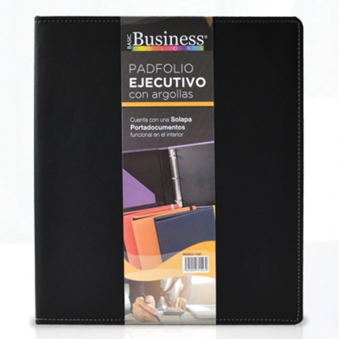 CARPETA DE ARGOLLAS DANPEX CUBIERTA TUCSON T1547 ARILLO "D" CARTA 1 PULGADA NEGRO