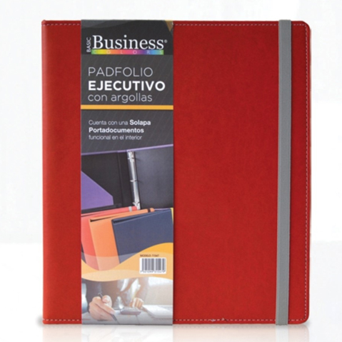 CARPETA DE ARGOLLAS DANPEX CUBIERTA TUCSON T1547 ARILLO "D" CARTA 1 PULGADA ROJO