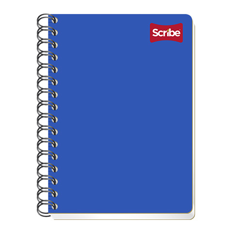 CUADERNO CON ESPIRAL FORMA FRANCESA SCRIBE CLASICO 1601 100 HOJAS BLANCO