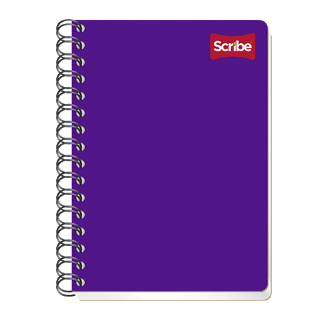 CUADERNO CON ESPIRAL FORMA FRANCESA SCRIBE CLASICO 1602 100 HOJAS CUADRO 5 MM.