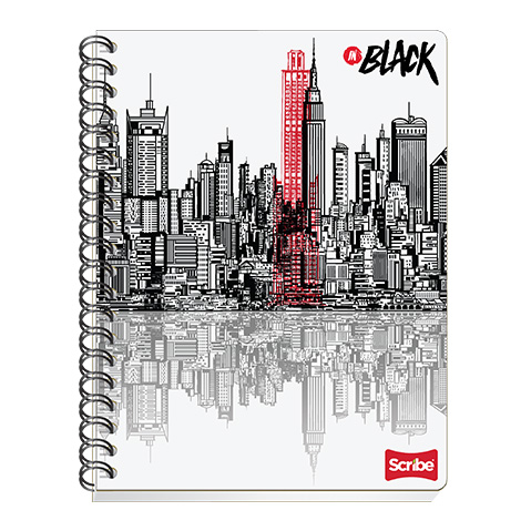 CUADERNO PROFESIONAL SCRIBE BLACK 2270 100 HOJAS RAYA