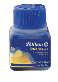 TINTA CHINA PELIKAN 523-09 17 ML. AZUL ULTRAMARINO