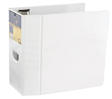 CARPETA DE ARGOLLAS CON VENTANA ARILLO ""D"" KINERA 9400 CARTA BLANCA 5 PULGADAS