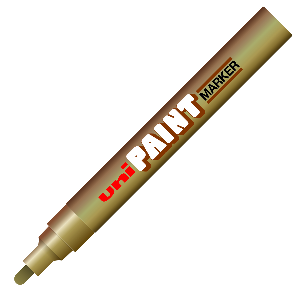 MARCADOR INDUSTRIAL UNIBALL UNI PAINT PX20 PUNTO MEDIANO COLOR ORO