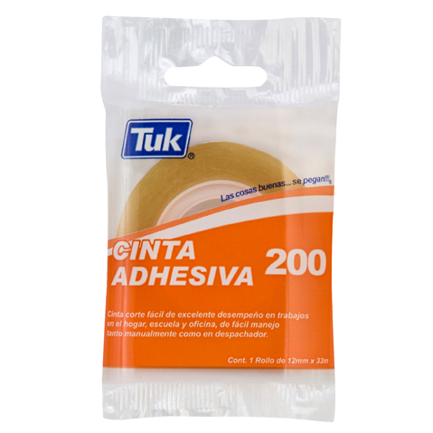 CINTA TRANSPARENTE TUK 200 CORTE FACIL 12X33