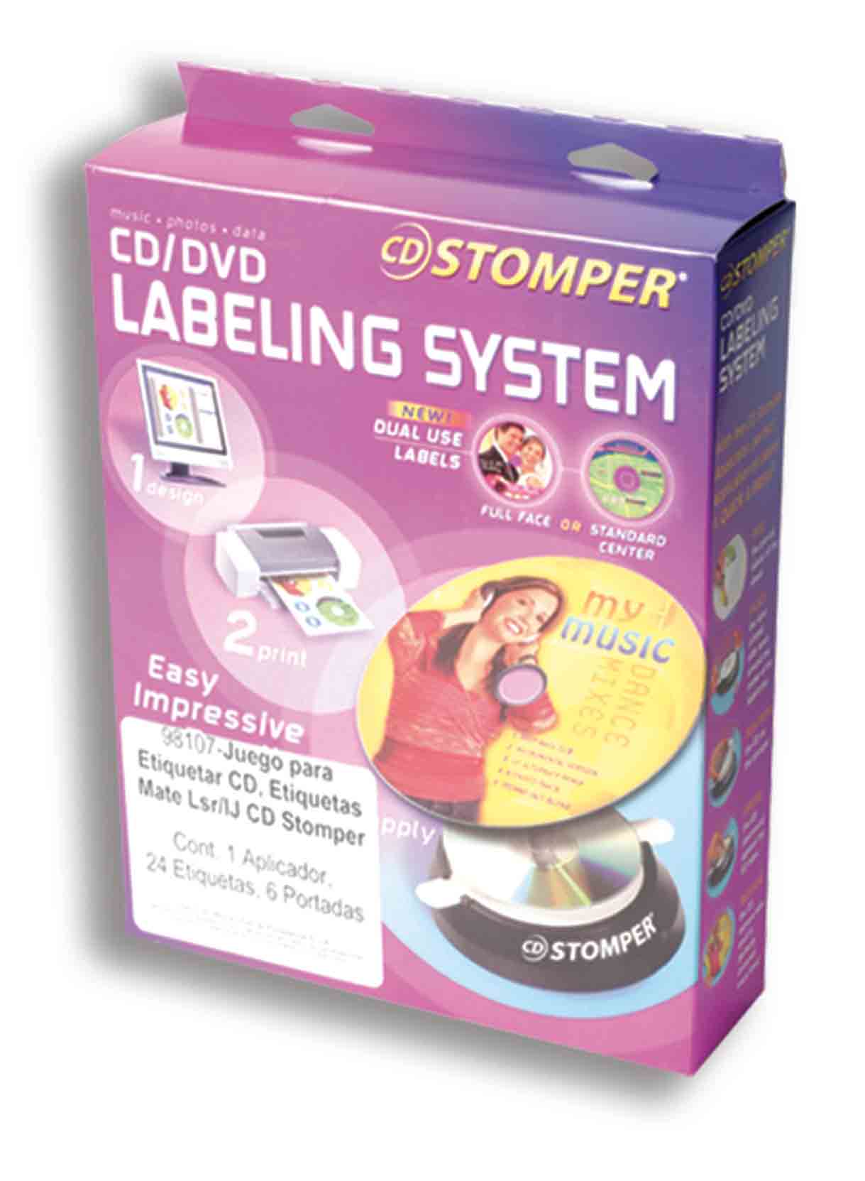 APLICADOR DE ETIQUETAS PARA CD STOMPER 98107