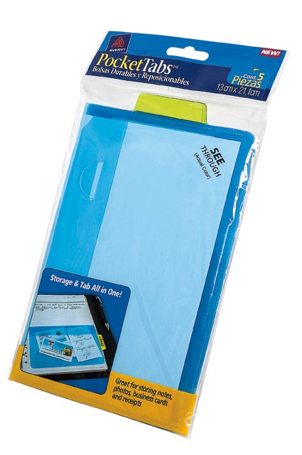 BOLSA ADHERIBLE POCKETTABSAVERY16366 1/2CTA AZUC/5