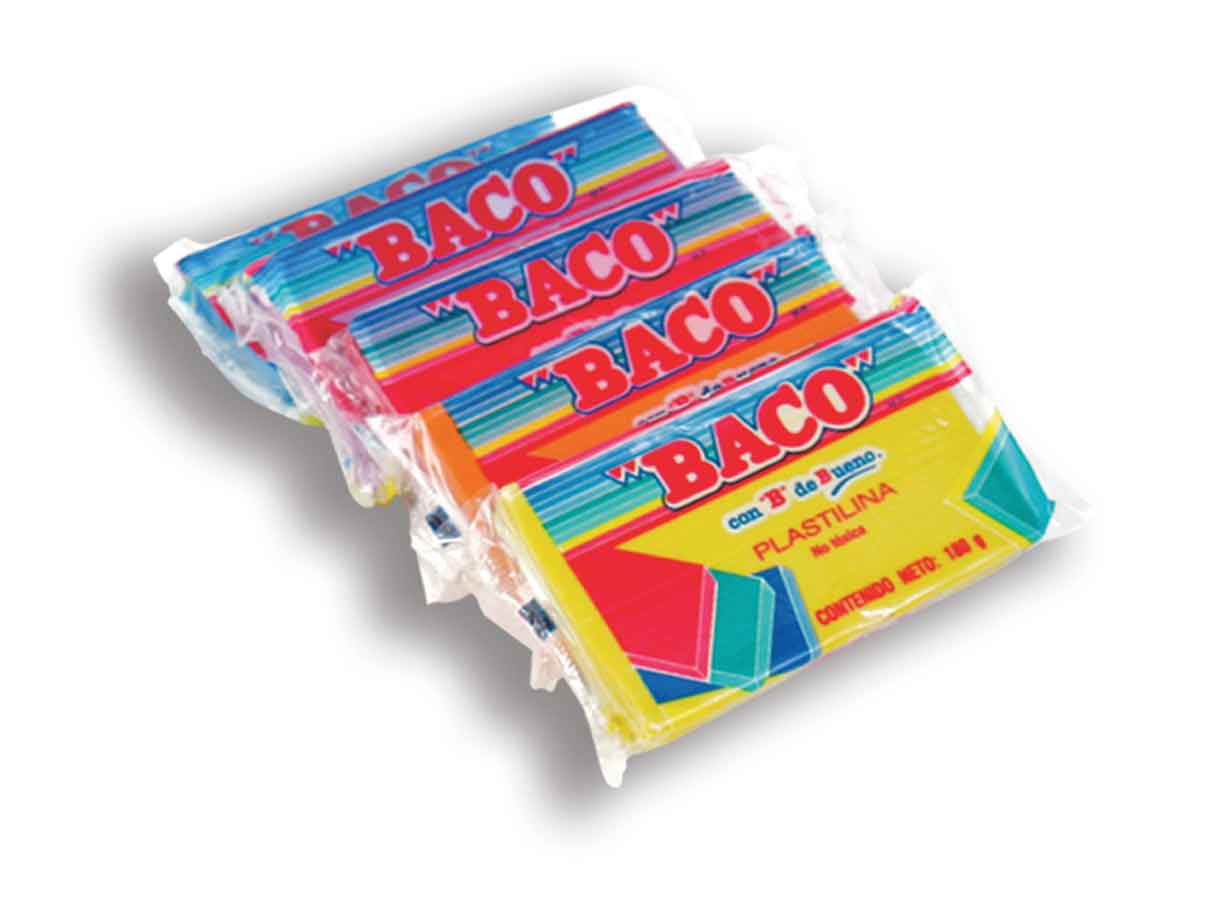 PLASTILINA BACO MARQUETA 180 GRS. #60 BLANCO
