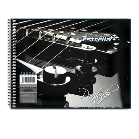 CUADERNO CON ESPIRAL FORMA ITALIANA ESTRELLA 168 100 HOJAS CUADRO 7 MM.