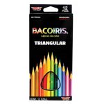 COLORES BACOIRIS LP094 TRIANGULAR DELGADO CAJA CON 12 PIEZAS
