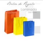 BOLSA PARA REGALO GALAS LAQUEADA MATE MORADO GRANDE