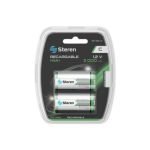 BATERIA RECARGABLE STEREN BAT-NM-C2 MODELO C 3000 MAH PAQUETE CON 2