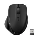 MOUSE BLUETOOTH Y RADIOFRECUENCIA STEREN COM-5800 MULTIEQUIPO RECARGABLE NEGRO