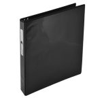 CARPETA DE ARGOLLAS CON VENTANA ARILLO ""O"" BINDERMAX 527RN CARTA NEGRA 1.5 PULGADAS