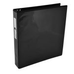 CARPETA DE ARGOLLAS CON VENTANA ARILLO ""O"" BINDERMAX 537RN CARTA NEGRA 2 PULGADAS