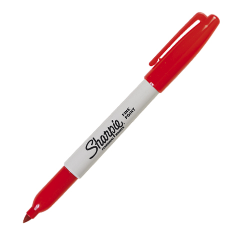 MARCADOR PERMANENTE SHARPIE FINO 30002 ROJO