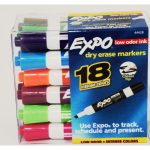 MARCADOR PARA PIZARRON BLANCO EXPO 44428 ESTUCHE CON 18
