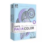 PAPEL BOND COPAMEX FACIA COLORES CARTA 37 KGS. AZUL PAQUETE CON 500