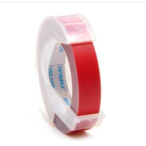 CINTA PARA ROTULADOR MANUAL DYMO M520102 3/8 PULGADA ROJO