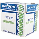 PAPEL STOCK PCFORM  2195 9.5X11 PULGADAS BLANCO 1 TANTO PAQUETE C/250