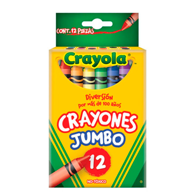 CRAYONES CRAYOLA JUMBO 52-0312 CAJA CON 12