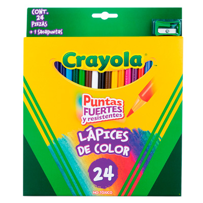 COLORES CRAYOLA 68-4024 CAJA CON 24
