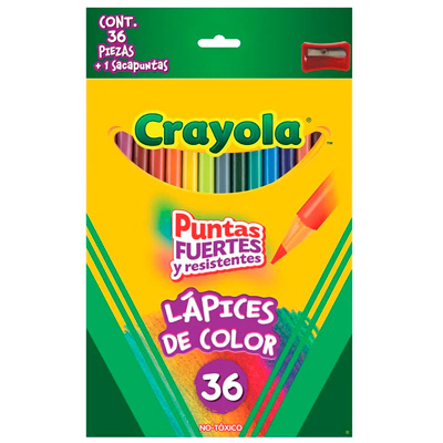 COLORES CRAYOLA 68-4036 CAJA CON 36
