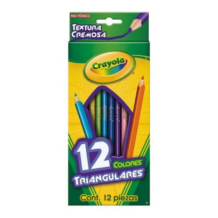 COLORES CRAYOLA TRIANGULAR 68-4212 CAJA CON 12 Y SACAPUNTAS