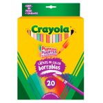COLORES CRAYOLA BORRABLES 68-4420 CAJA CON 20