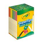 MARCADOR LAVABLE CRAYOLA SUPERTIPS 585881 ESTUCHE CON 70 + 10 GRATIS CON AROMA